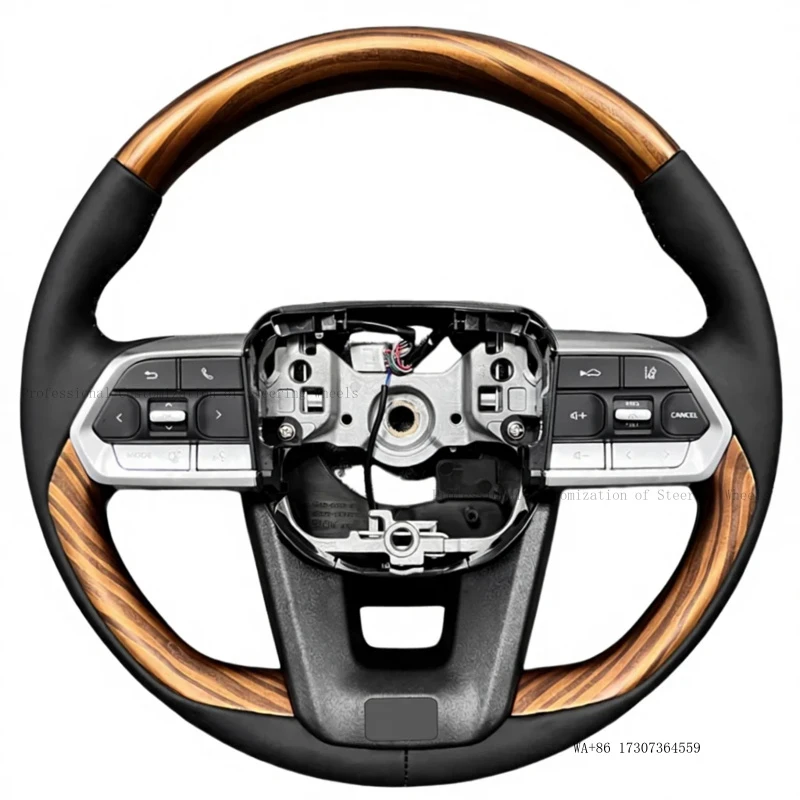 Peach Wood Steering Wheel for Toyota Land Cruiser LC300 LC70 LC76 LC79 LC200 Camry Corolla Fortuner Hilux