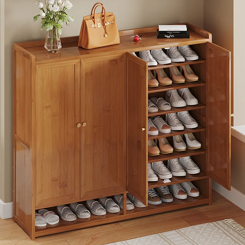 

New modern dust-proof sliding door shoe cabinet integrated cabinet household large-capacity multi-layer shoe rack storage