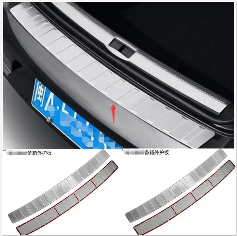 2012-2014 FOR VOLKSWAGEN PASSAT B7 4DR  REAR BUMPER PROTECTOR outside one STEP PANEL BOOT COVER SILL PLATE TRUNK TRIM