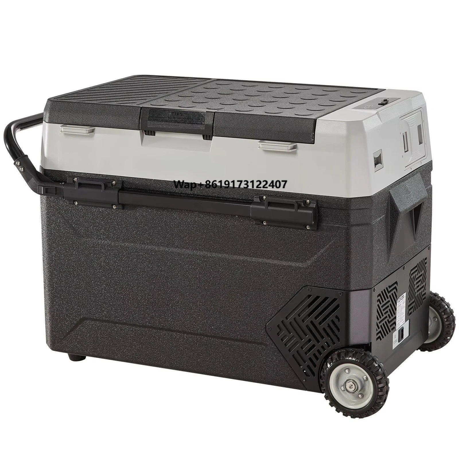 

Dual Zone 56 QT/53 L Car Refrigerator 12/24V DC 100-240V AC Compressor Cooler Portable 12 Volt Freezer -4 50 Degrees F for