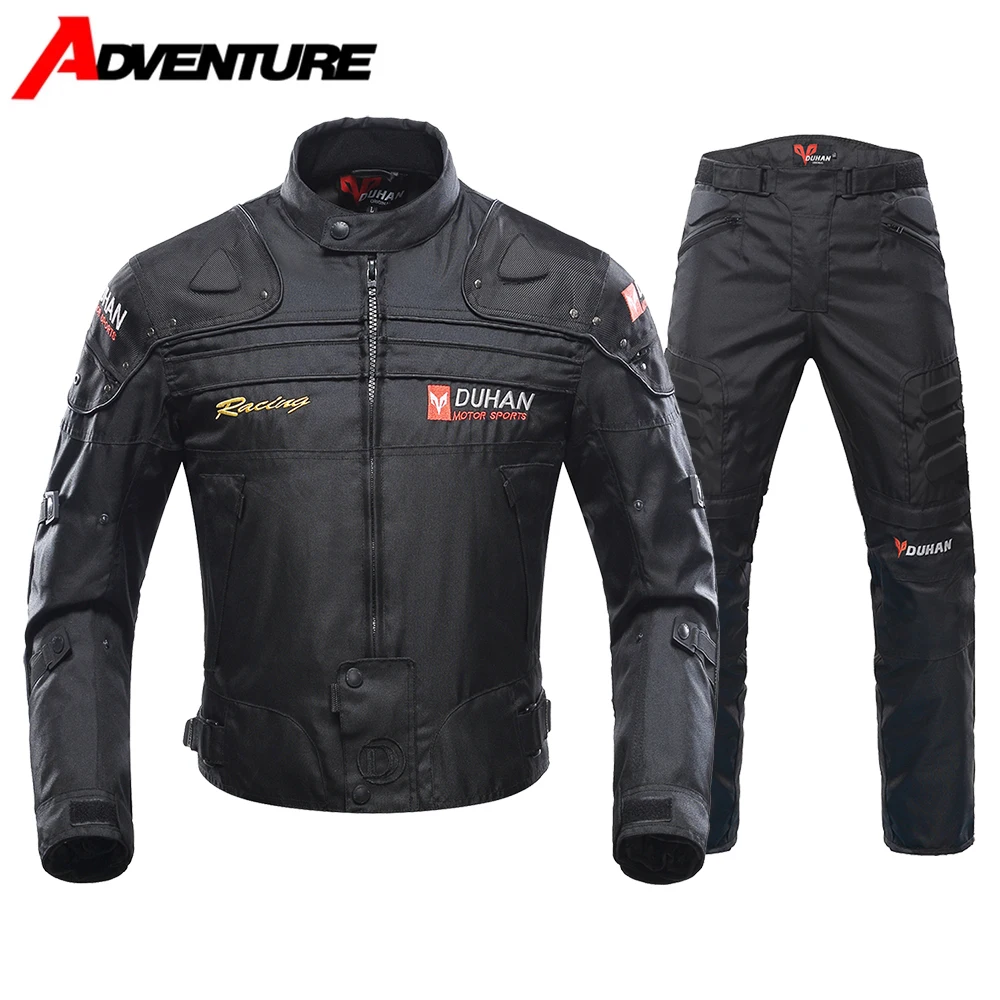 Motorrad-Reitjacke, wasserdicht und warm, Offroad-Motorrad-Reitjacke, Reithose, ganzjährig, abnehmbares Innenfutter