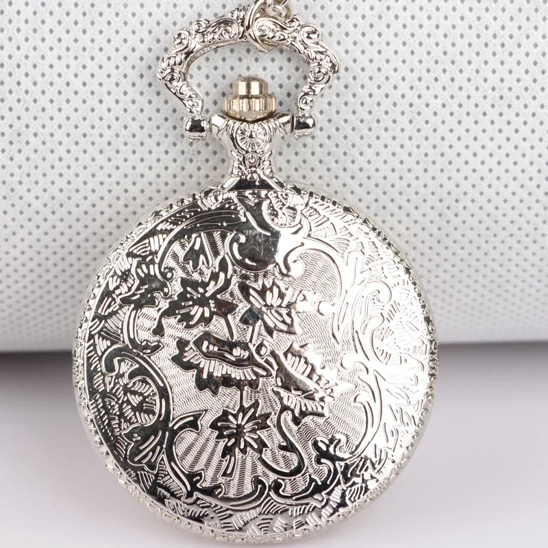 Retro Pocket Watch In Gold Silver With Number Element Necklace Pendant Religious Jewelry Gift For Men And Women