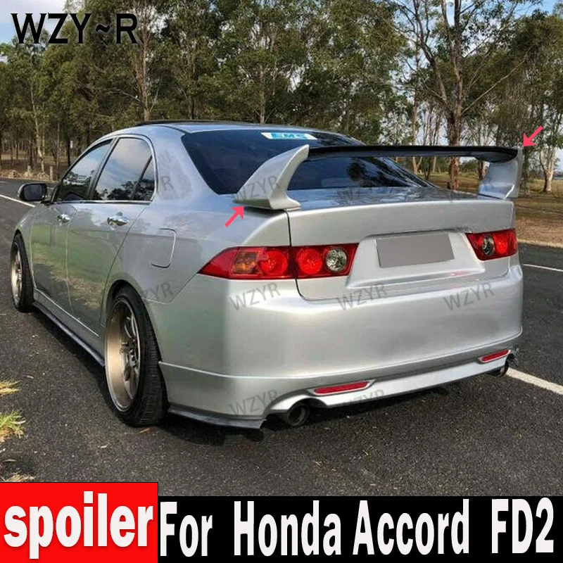 For Honda Accord  FD2 Spoiler 2008 2009 2010 2011 2012 2013 Three Parts Accord Car Boot Cover Rear Wing