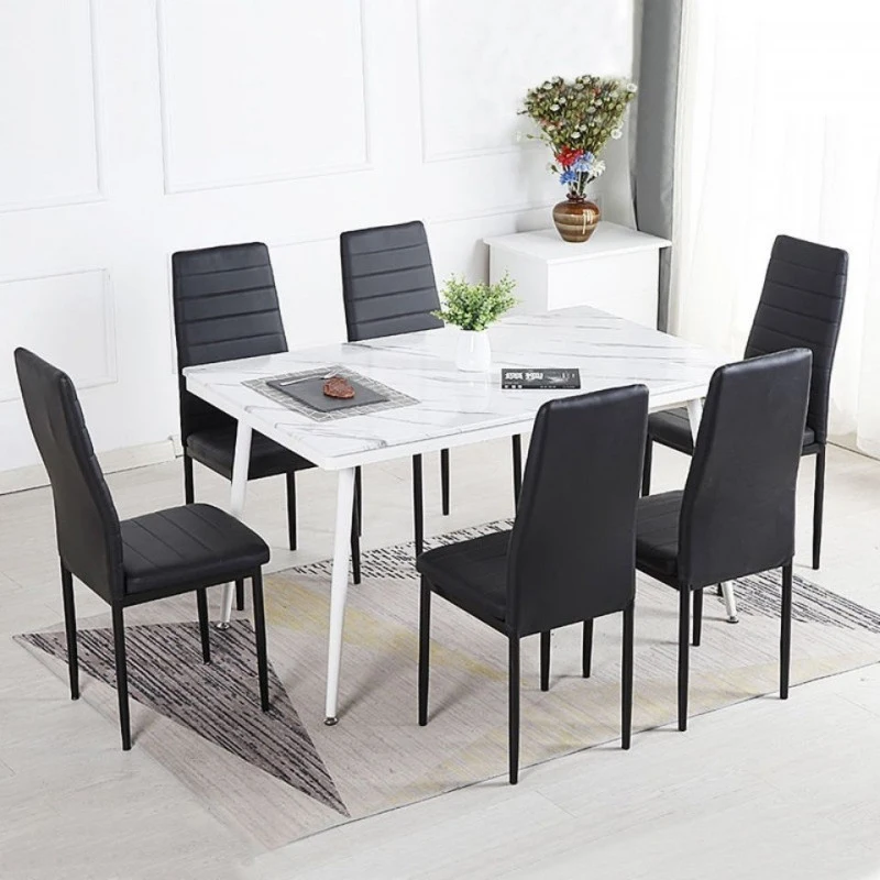 Cheap Price Dining Chair High Back Upholstered Leather Dining Chair Restaurant Kitchen Chair