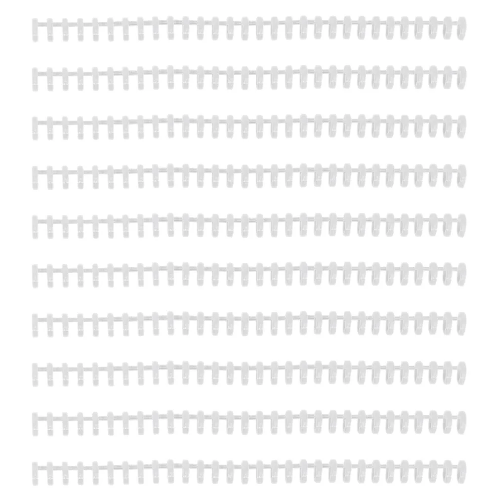 10 strisce di rilegatura in plastica 30 fori A4 B5 organizer per documenti professionale anello a spirale per bobina per notebook fai da te