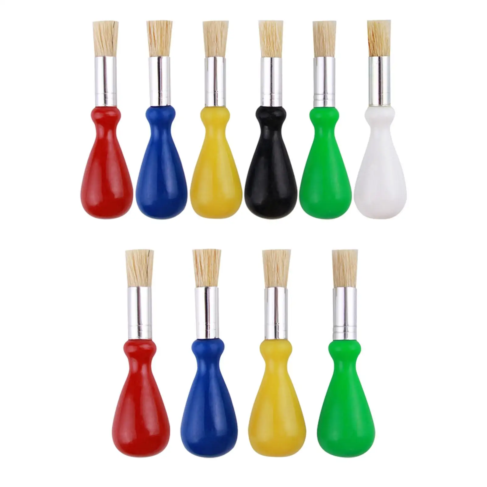 Art Paint Brush Set Acrylic Watercolor Oil Painting Nylon Bristle Wood Handle Professional Drawing Supplies for Artists Adults