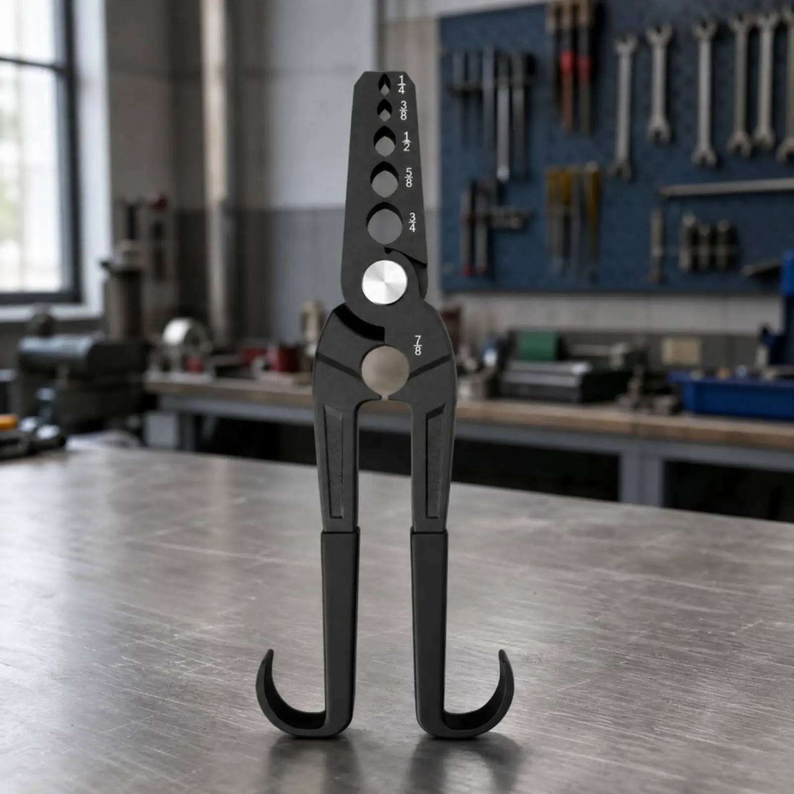 Tube Repair Pliers for Copper Pipe 6 Semicircular Openings 1 4 to 7 8 Inch Reshaping Tool for HVAC and Plumbing