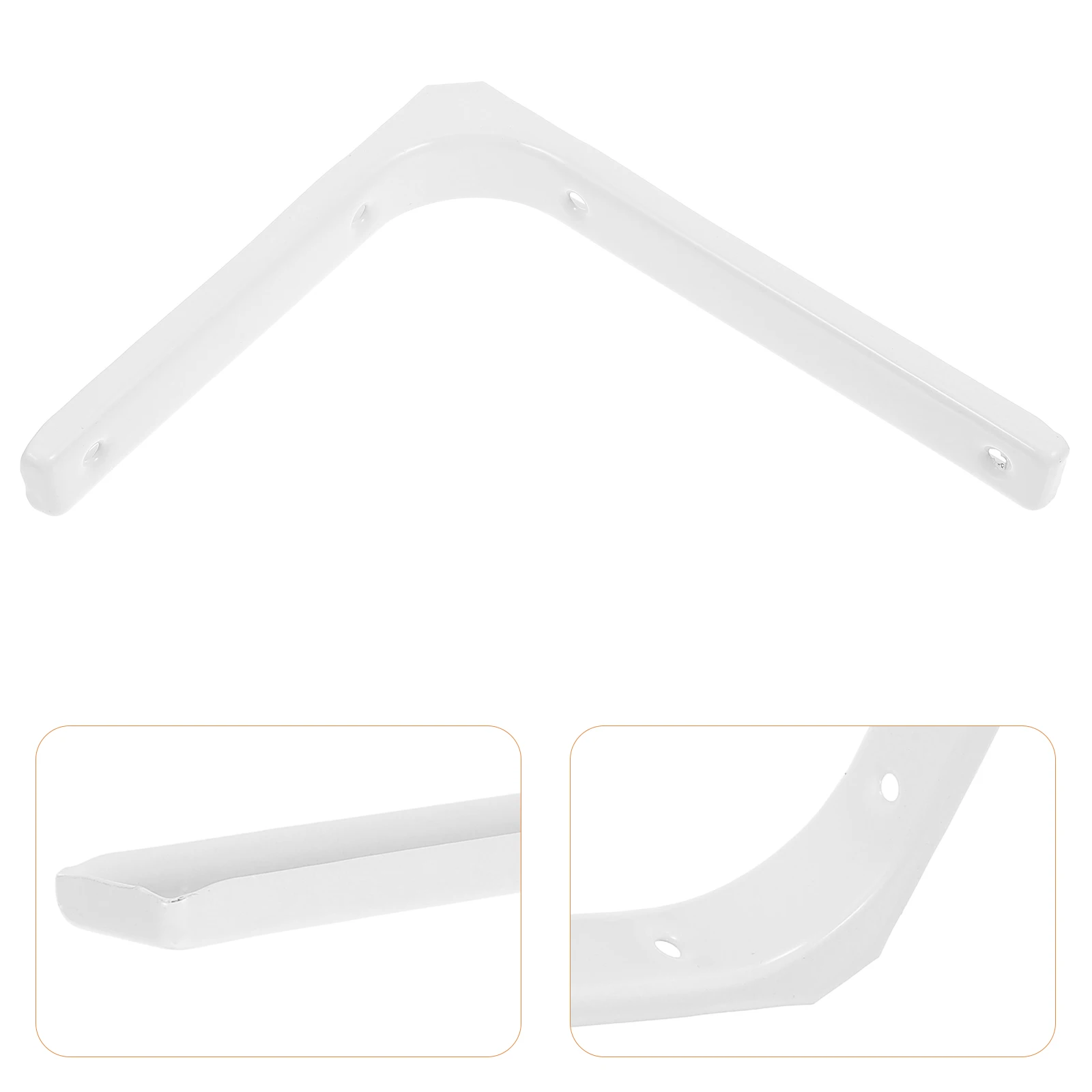 

4pcs Stainless Steel L-Shaped Brackets Corner Support Heavy Duty Shelf Braces Wall Mount Fasteners Right Angle Connectors For