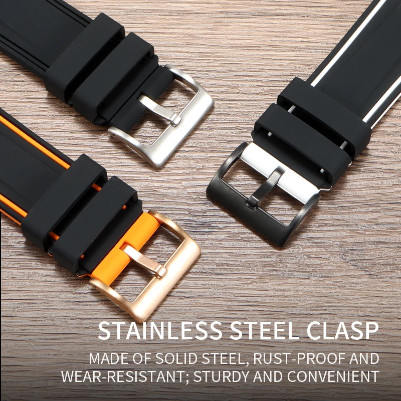 حزام ساعة بديل من السيليكون للرجال بتقويم دائم من Citizen Eco-Drive لـ CB0164 CB0160 #4