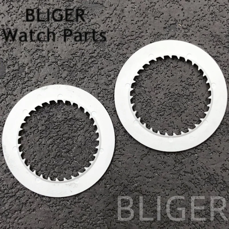 BLIGER NH34 NH35 مضيئة 6 الساعة ساعة التقويم القرص الأبيض تاريخ عجلة صالح NH34 NH35 NH36 تعديل أداة إصلاح 3.0/3.8 تاج