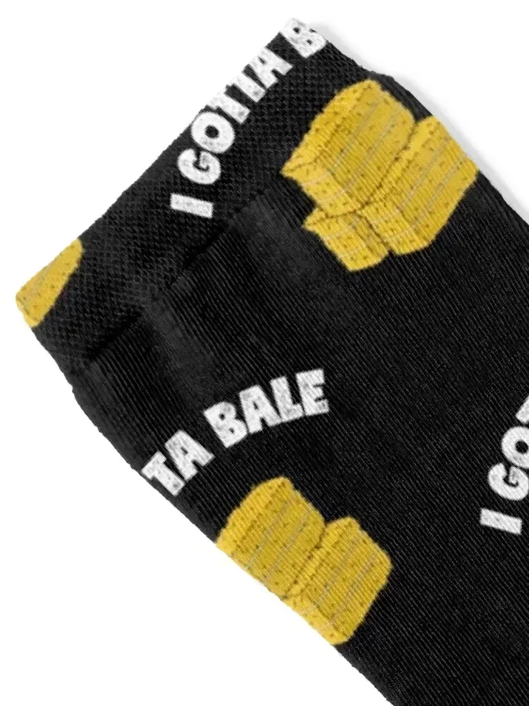 Farm Work Pun Gotta Bale Hay Baling product Socks cool kawaii custom designer brand Socks Women's Men's