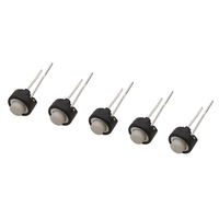 10/20/50/100Pcs Mini 6x6x5mm DIP Round Touch Switch Momentary DIP 6x6x5mm 2 Pin Micro Switch Button Keys