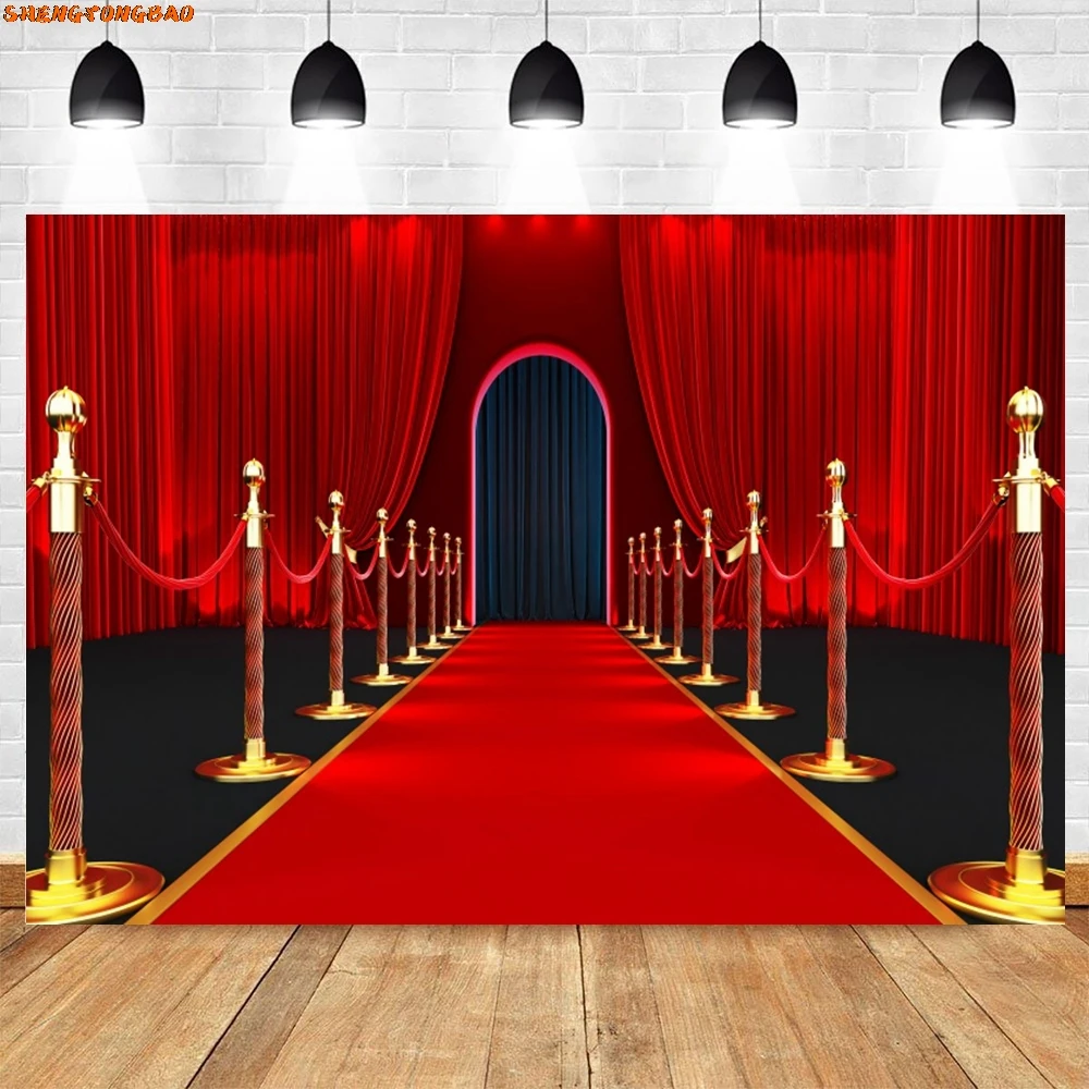 Toile de fond de photographie d'escalier de palais de luxe, tapis rouge, château vintage, scène d'église, mariage, décor de fête d'anniversaire, arrière-plan photo