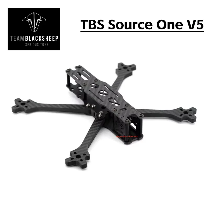 

TBS Source One V5 5inch 226mm FPV Frame Kits Wide-stance X Carbon Fiber for RC FPV Freestyle Drone