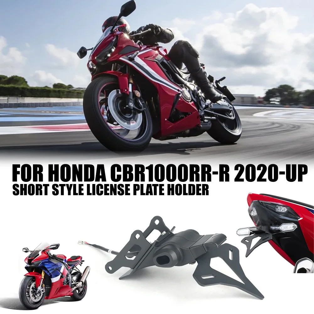 

For Honda CBR1000RR-R CBR 1000 RR-R 2020-up Motorcycle Rear Short Tail Stock Tidy License Plate Holder Tailstock Bracket Kit