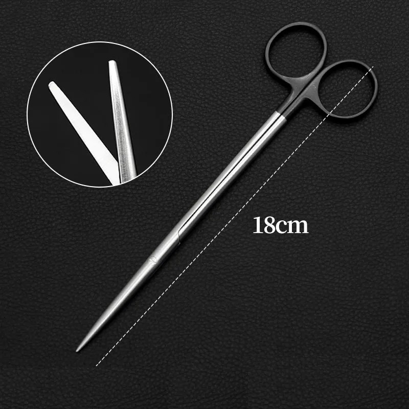 Blunt Tip Scissors straight curved round tip scissors nasal tools peeling scissors nasal lift surgical scissors