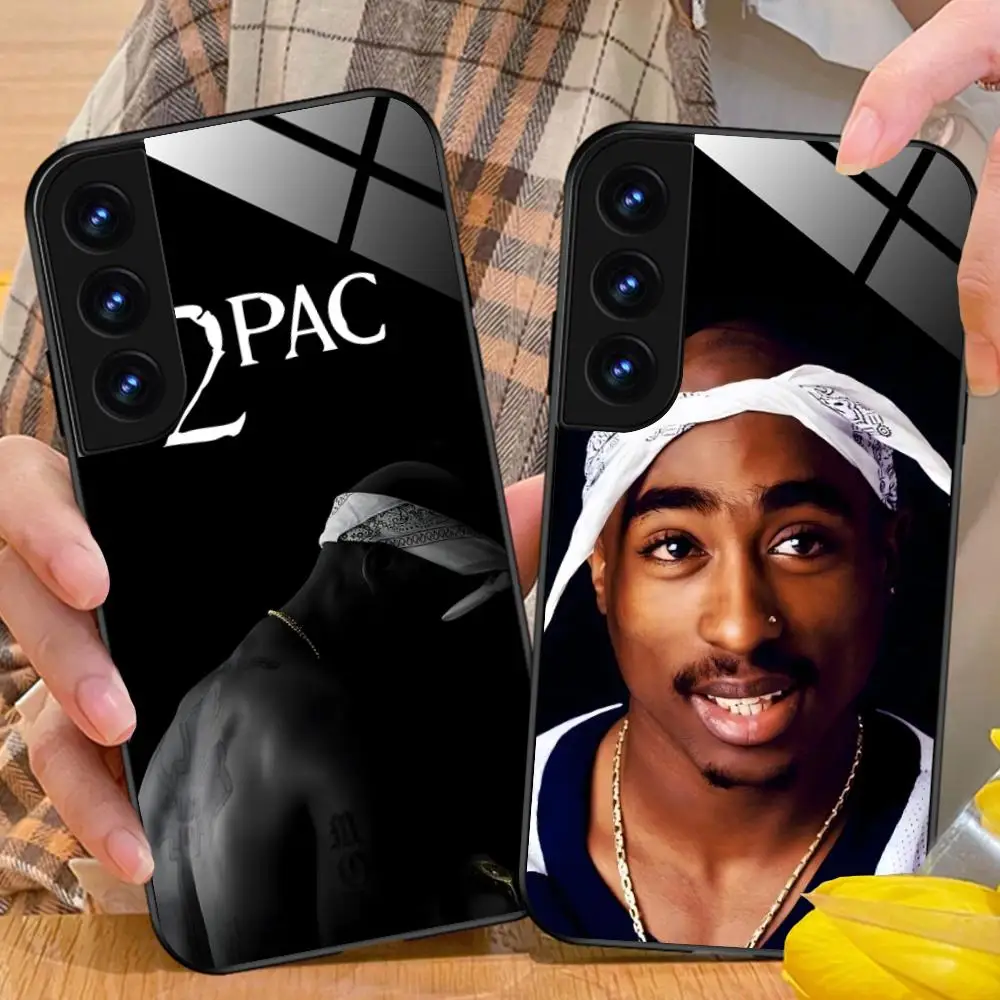 

Tupac Shakur Glass Mobile Phone Case for Samsung Galaxy A56 55 54 53 52 51 36 35 34 23 16 15 5G Colorful Cover