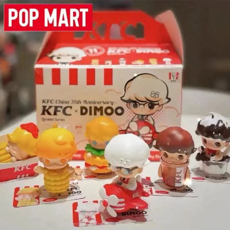 

POP MART DIMOO KFC Joint Series Original Surprise Action Figure Ornaments Figurines Blind Box Mystery Box Cute Anime