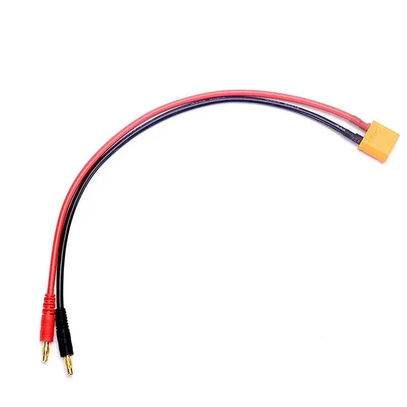 XT90 To 4mm Banana Plugs Battery Charge Cable Lipo Charger Lead 40cm 12AWG/14AWG for imax B6