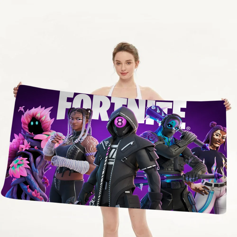 

F-Fortnite Game Beach Towel For Kids Personalized Bath Towel Pool Towel Vacation Gift Picnic Towel Party Gift