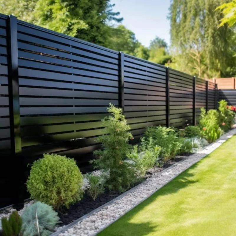 8ft Tall Aluminum Security Fence Panels 6063 T5 Metal Garden Fencing Decorative Privacy Screen Rustproof Outdoor Barrier for Yar