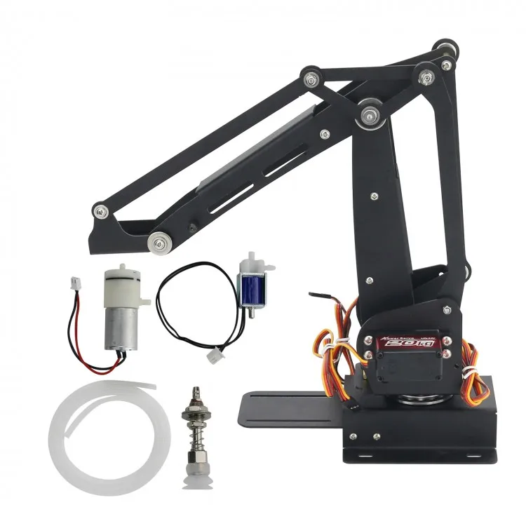 3 Degrees Of Freedom Robotic Arm 270 Degrees 500g Air Pump Robotic Arm Kit Educational Robotic Arm