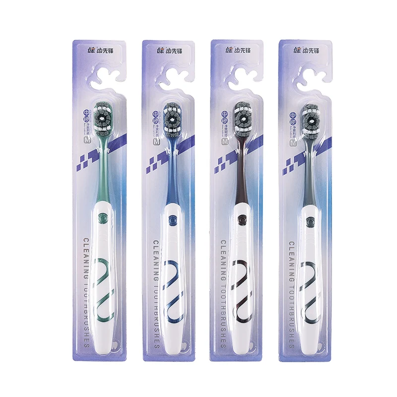 

Мужскаяsadultuniversalharbristledtoothbrushfordeepcleaning360 ° Независимая щетина упаковка отбеливание и очистка
