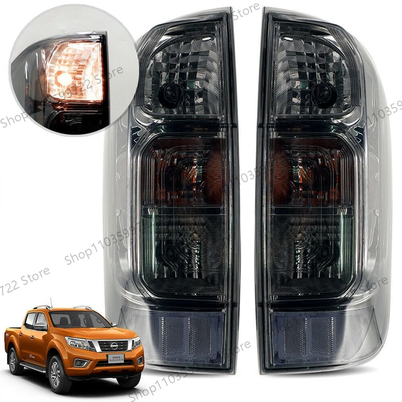 For Nissan Navara NP300 2015 2016 2017 2019 Smoked Black Taillight Reversing Light Brake Light Turn Signal Light Warning Light
