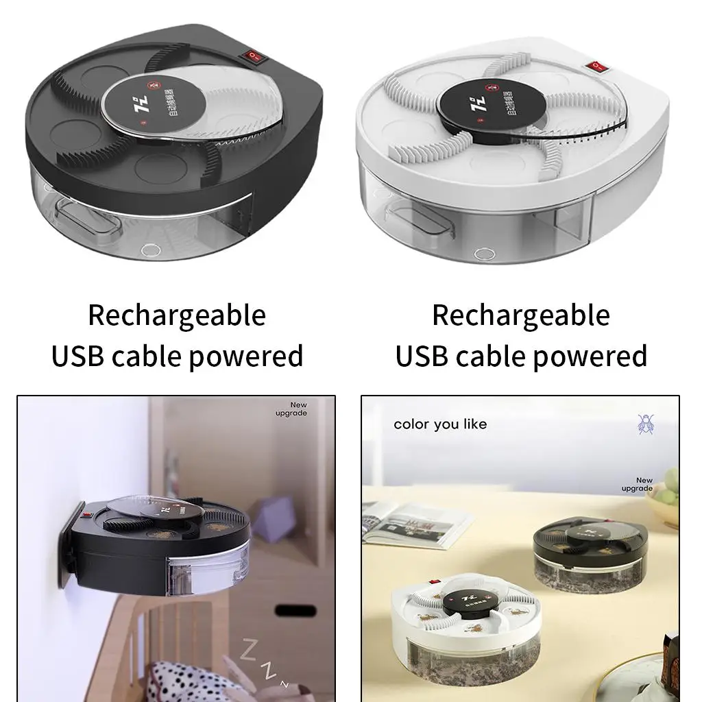 자동 회전 전기 플라이 버그 재퍼 플라이 포수 곤충 트랩