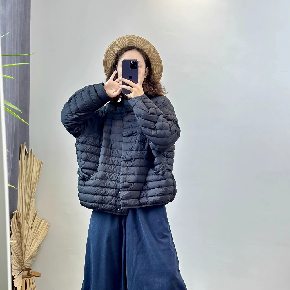 

Новое осенне-зимнее легкое пуховое пальто, верхняя одежда, женская модная куртка с воротником-стойкой, белая куртка на утином пуху, верхняя одежда для женщин