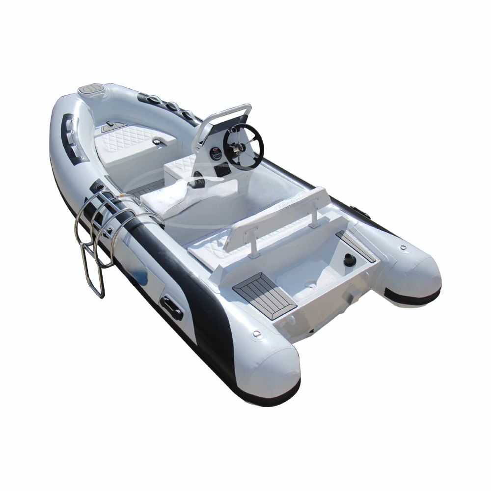 CE approval 13 ft orca hypalon rib boat 390 with flat bottom aluminum hull