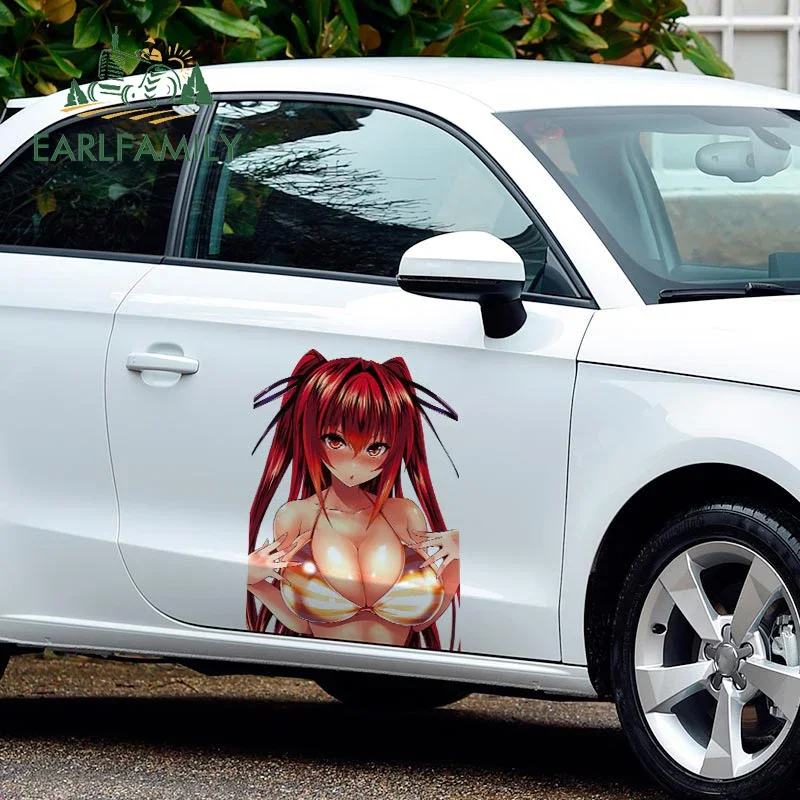 

EARLFAMILY 43 см x 33 см для Shinmai Maou No Big, автомобильные наклейки, аниме, сексуальная наклейка, кемперван, мотоцикл, забавная виниловая автомобильная пленка, декор