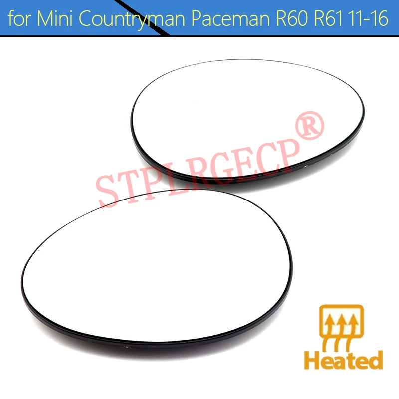 Driver or Passenger Rearview Side Mirror Lens Door Wing Mirrors Glass with Heating for Mini Countryman Paceman R60 R61 11-16
