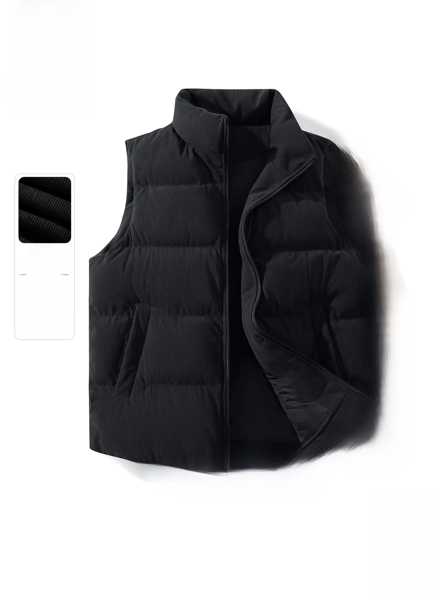 

Monkey American Retro Cotton Vest Men's Autumn Winter Corduroy Trendy Warm oulder Ba Vest Faionable Youth Wo...