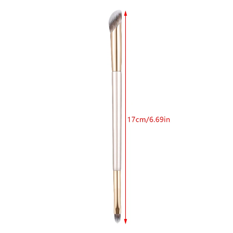 Capa de manchas faciais acne círculos escuros multi-função cabeça dupla dedo corretivo pincéis de maquiagem precisão escova de manchas macias