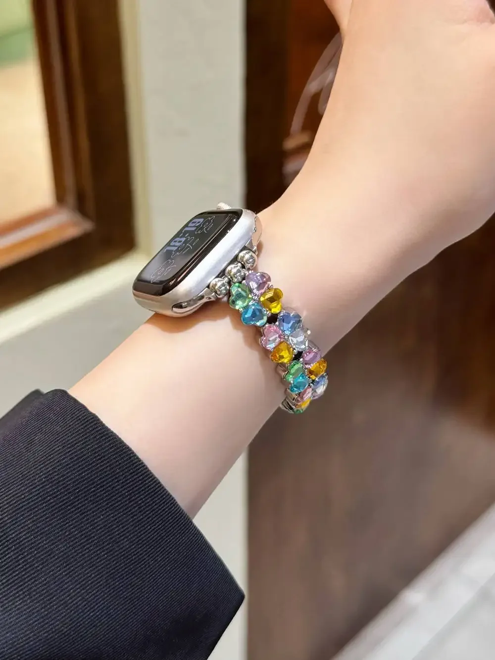 موضة رائع سوار ربط ل سوار ساعة يد آبل سلسلة S10/8/7/6/3/4/5/9 40 مللي متر 41 مللي متر 38 مللي متر 42 مللي متر 44 مللي متر 45 مللي متر 46 مللي متر حزام