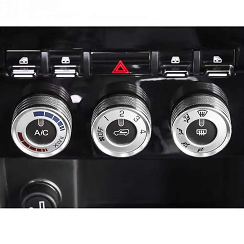 Dashboard AC Knob Decorative Ring Air Conditioner Adjust Knob Surround Cover for BAIC BJ40 BJ40L 2016 Interior Trim