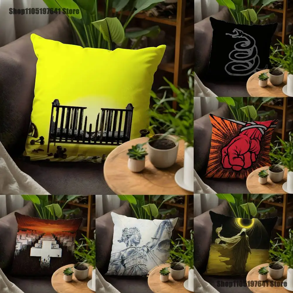 

72 S-seasons M-metallica_S Pillow Case For Sofa Decor Car Office Room Printing Cushion Cover Decorations and Protector
