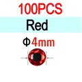 4mm Red 100pcs