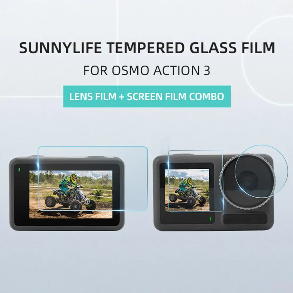 Camera Tempered Films 1 Set Practical Highly Clear Accessories  Camera Lens Display Screen Tempered Glasses