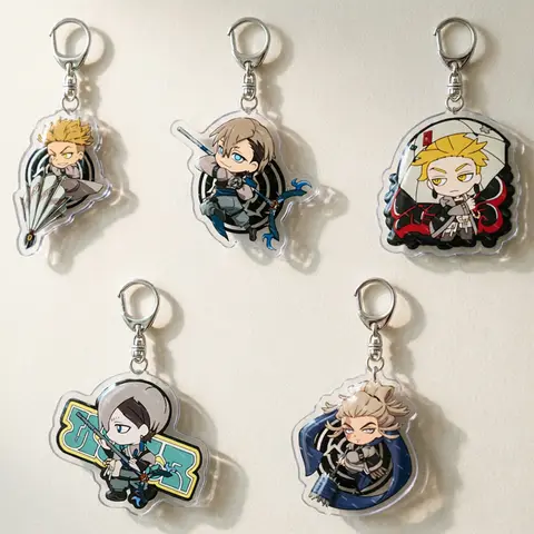 Anime Peripheral GACHIAKUTA Tamsy Caines Rudo Surebrec Enjin Jabber Acrylic KeyChain Custom Cartoons Backpack Pendant Gift