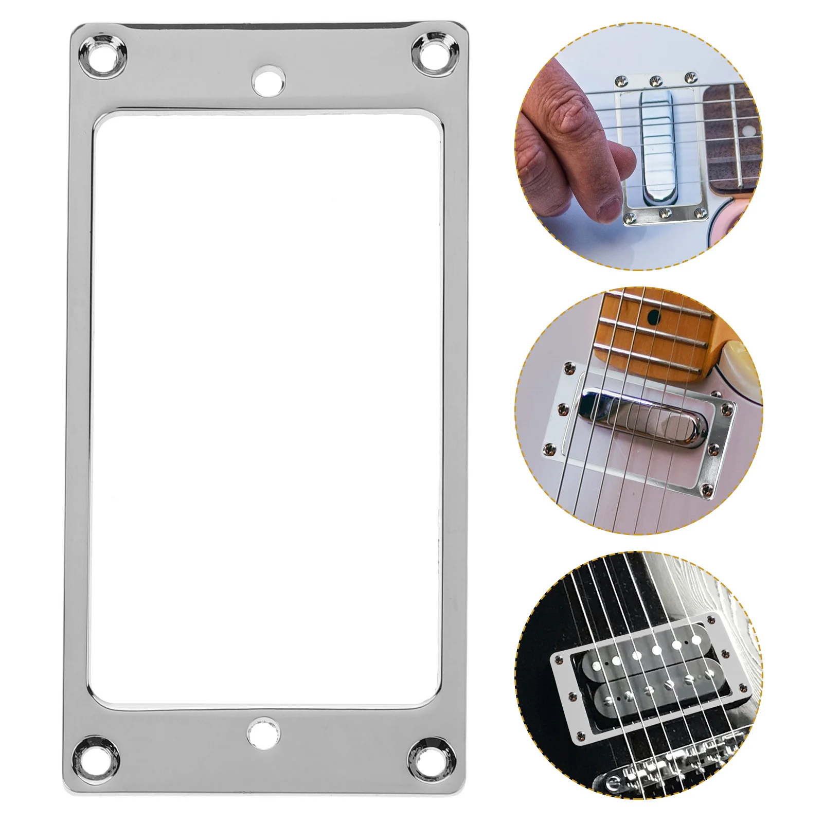 

2pcs Electric Guitar Pickup Frame Durable Wear-Resistant Mounting Ring For Bridge Neck Replacement Part Accessory Guitar Parts