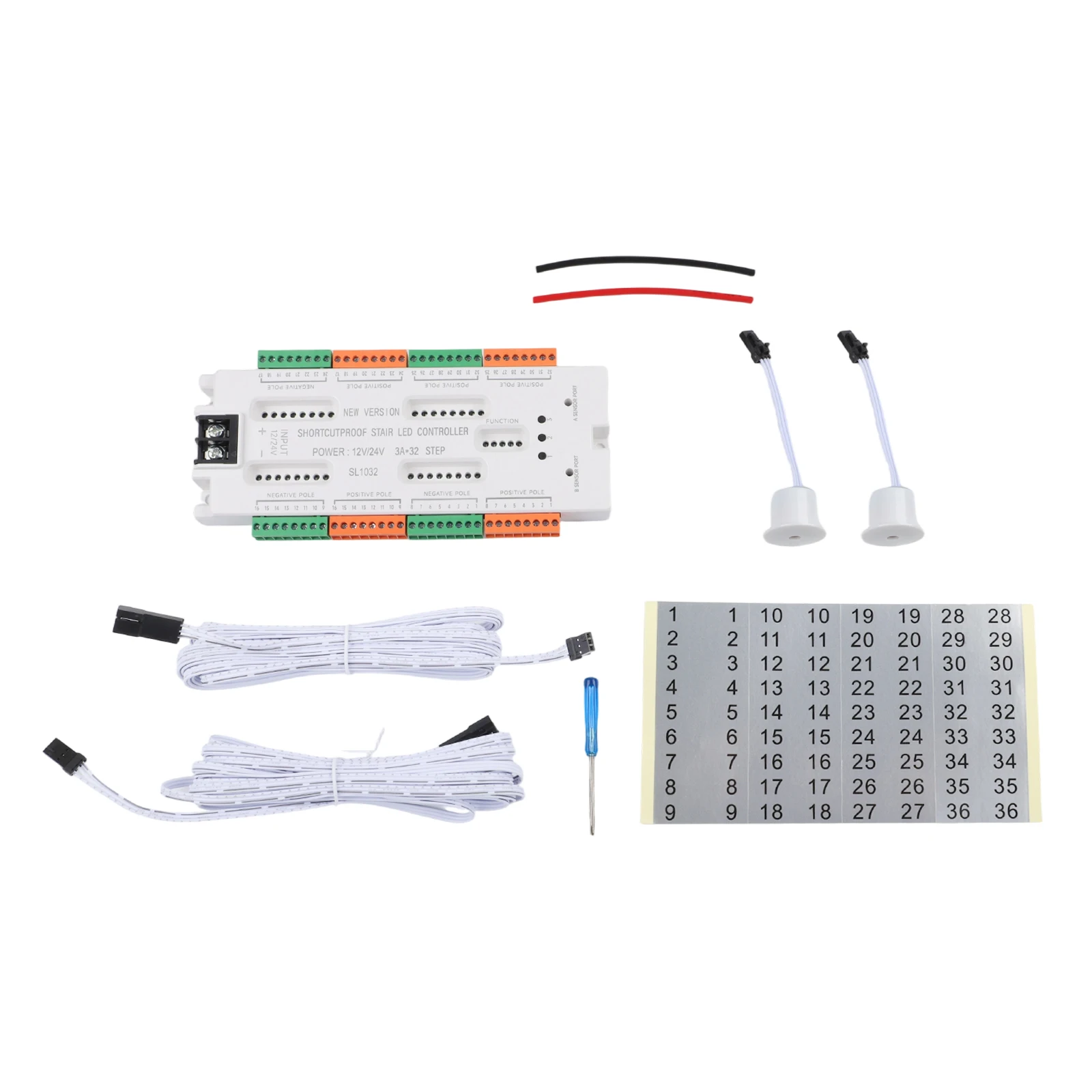 

32 Channel Led Controller LED Motion Sensor Light Power-off Operation Required Flow Speed Adjustment Indoor Use Only