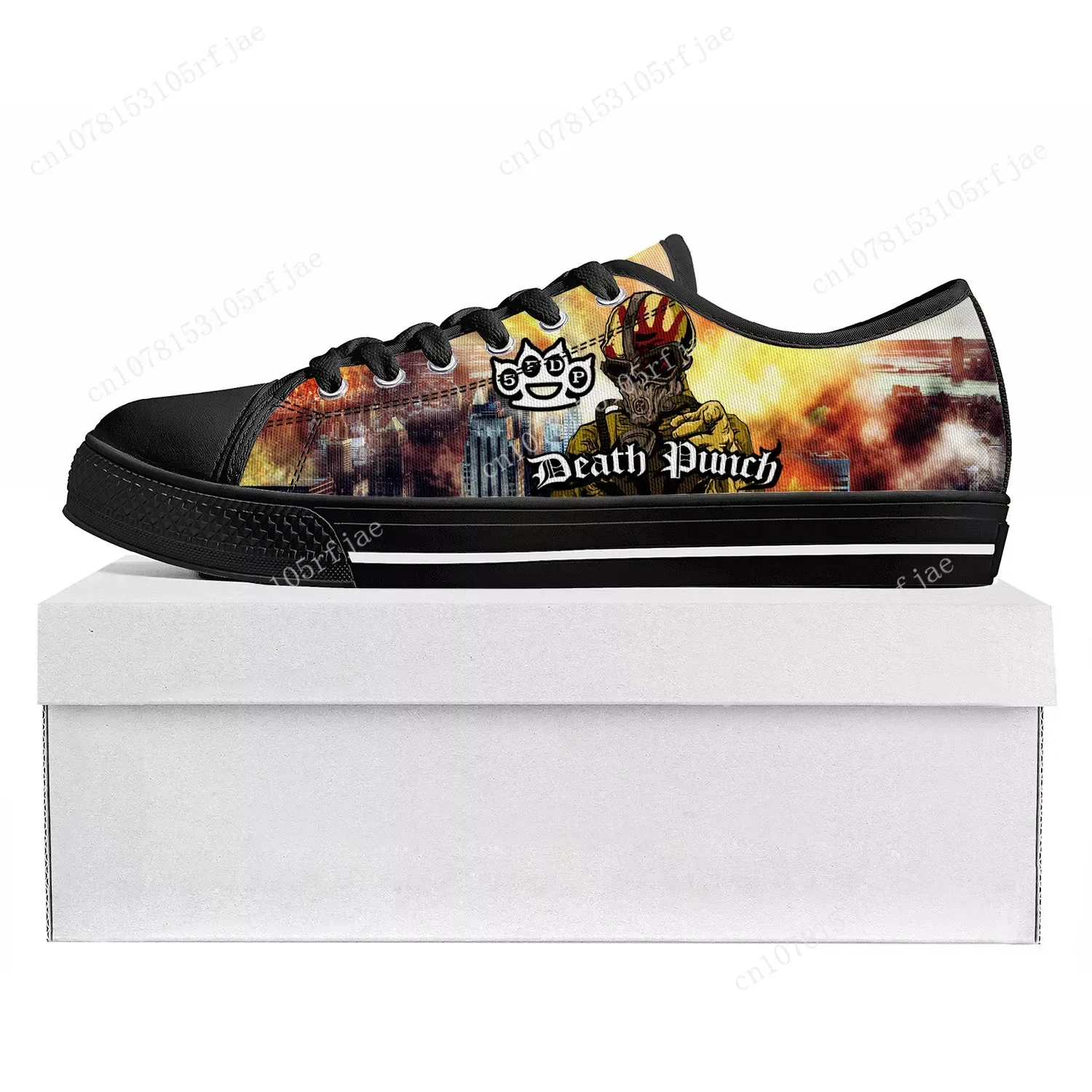 Five Finger Death Punch Low Top High Quality Sneakers Mens Womens Teenager Canvas Sneaker  Prode Casual Couple Shoes Custom Shoe