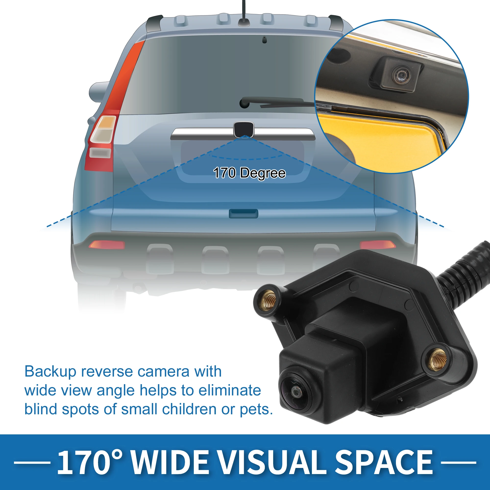 

Резервная камера заднего вида UXCELL 28442-4EA0A для Nissan Rogue Sport 2017-21