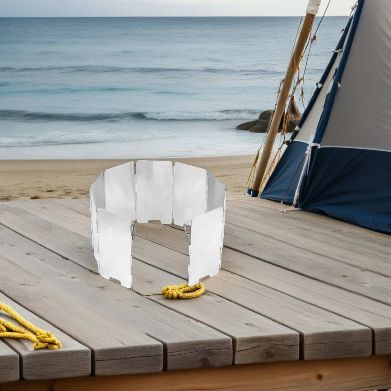 في الهواء الطلق الزجاج الأمامي طوي الشواء موقد الزجاج الأمامي سبائك الألومنيوم المحمولة التخييم العرض شواء ملحق موقد #3