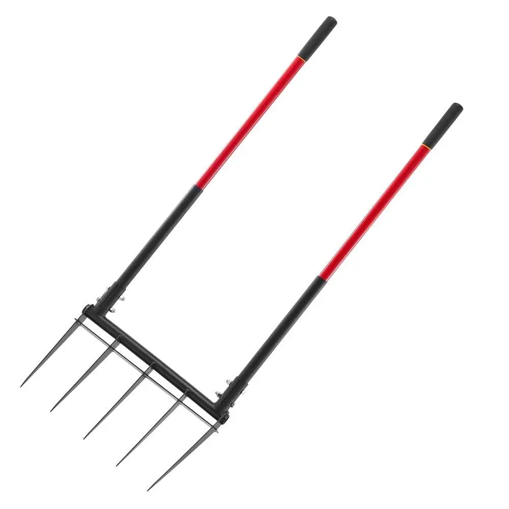 

Heavy Duty U-Shaped Broad Fork Tool for gardening Spading Five Tines Soil Aerator Garden Fork Durable Digging Tool