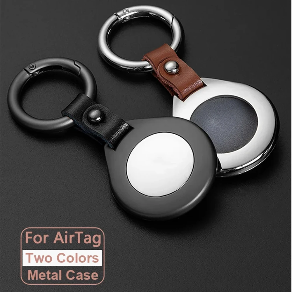 

Металлический чехол для держателя AirTag, брелок, защитный чехол, кронштейн для Air Tag Tracker, кошелек для ключей, сумка Luagge Pet, защита от потери