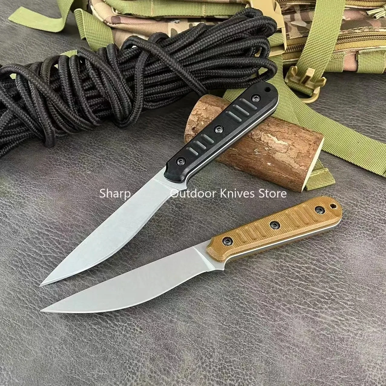 

Jungle Adventure EDC Многофункциональный нож для рыбалки на открытом воздухе, альпинизма, кемпинга, прямой нож, тактический охотничий нож для самообороны