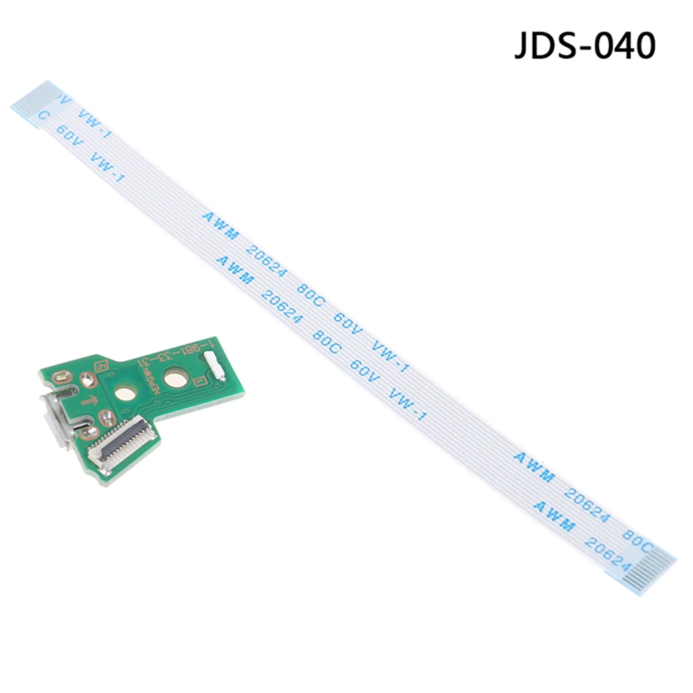 1 pçs usb porto de carregamento soquete placa de circuito para 12pin jds 011 030 040 055 14pin 001 conector para ps4 controlador